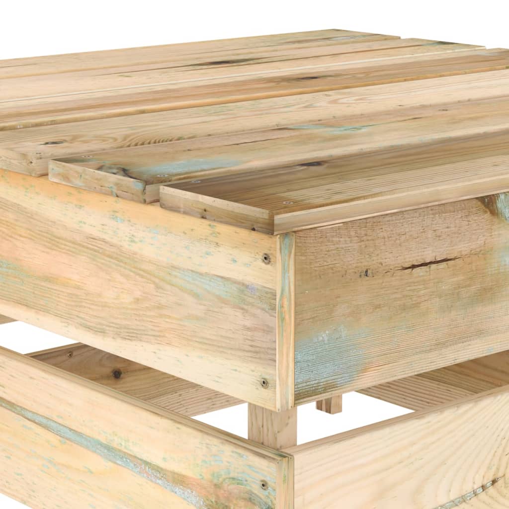 Tavolo da Giardino in Pallet in Legno di Pino Impregnato cod mxl 73324