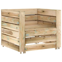 Set Divani da Giardino su Pallet 2 pz Legno di Pino Impregnato 316204