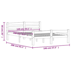 Giroletto in Legno Massello di Pino 140x200 cm cod mxl 53404