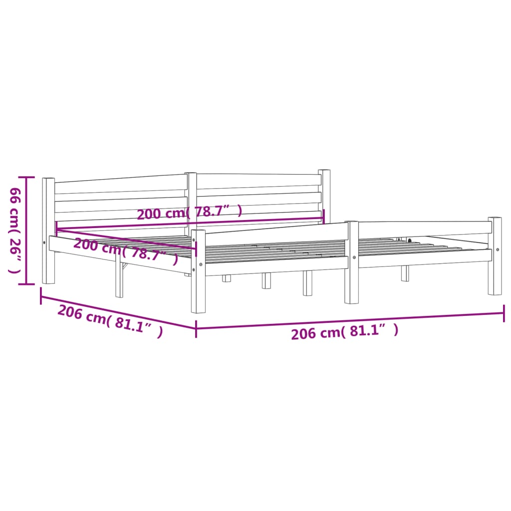 Giroletto in Legno Massello di Pino 200x200 cm cod mxl 53405