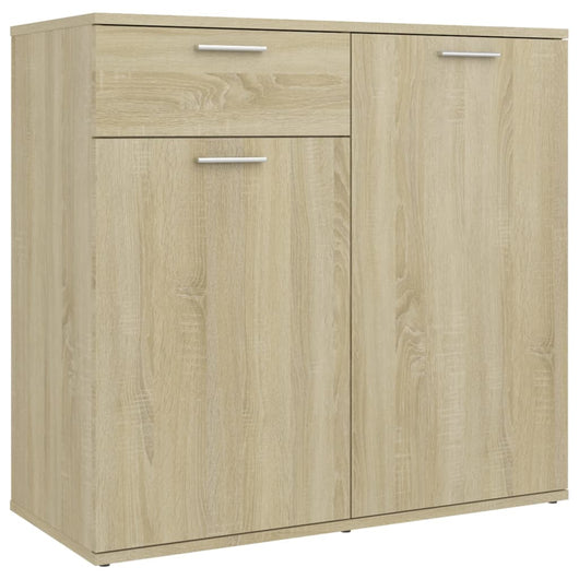 Credenza Rovere Sonoma 80x36x75 cm in Truciolato