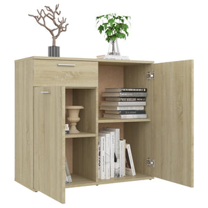 Credenza Rovere Sonoma 80x36x75 cm in Truciolato