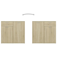 Credenza Rovere Sonoma 80x36x75 cm in Truciolato