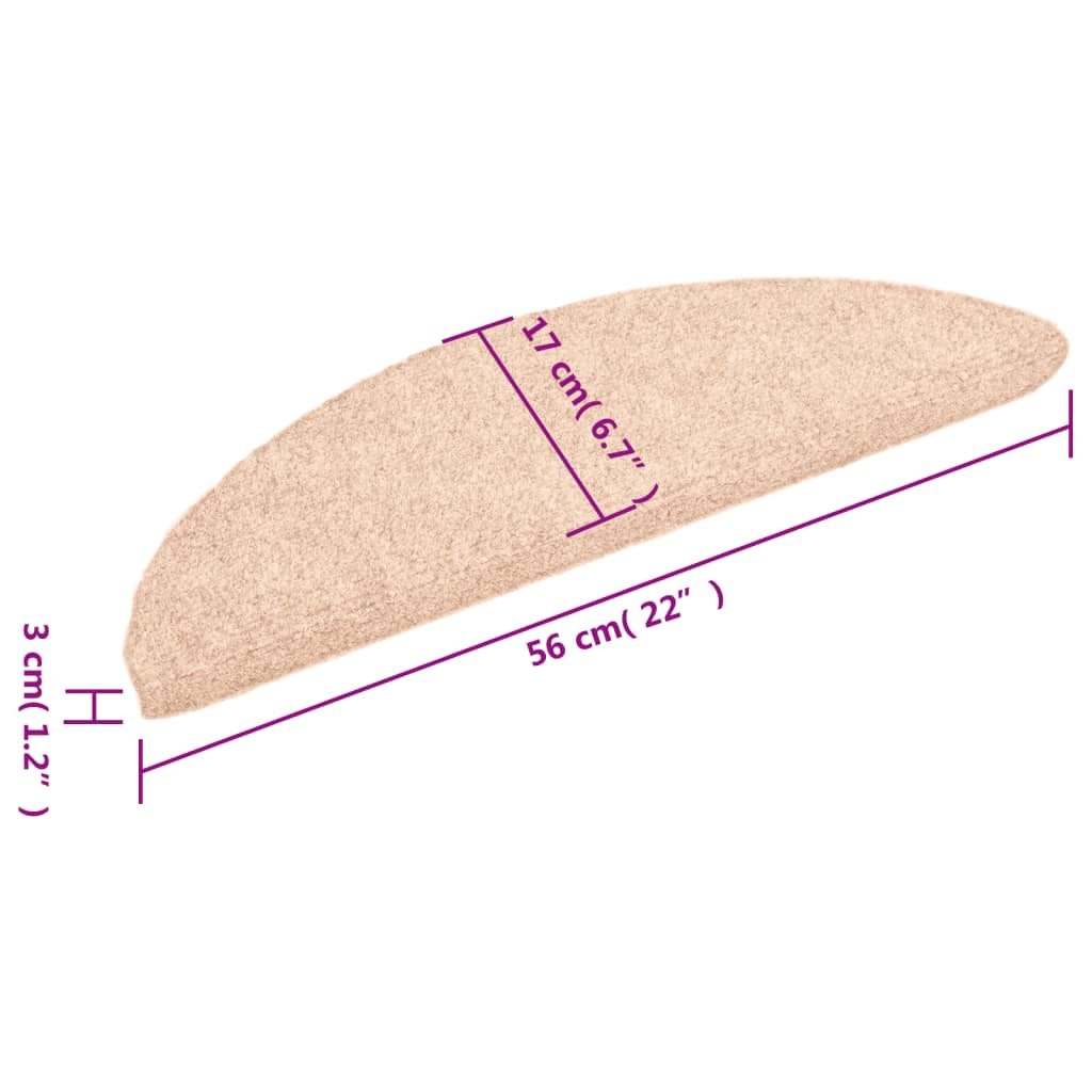 Tappetini Scale Adesivi 10 pz 56x17x3 cm Marroni Agugliati 149675