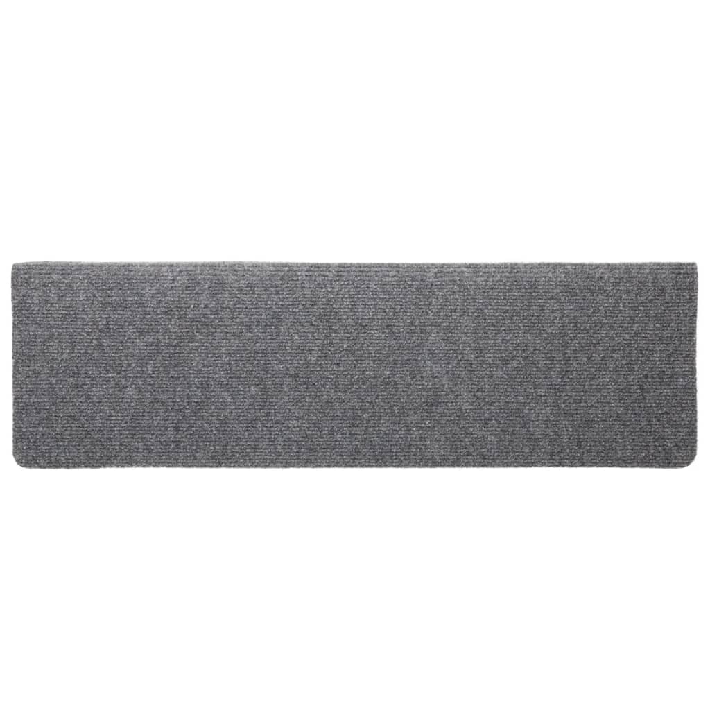 Tappetini per Scale Agugliati 10 pz 65x25 cm Grigio Chiaro cod mxl 62163