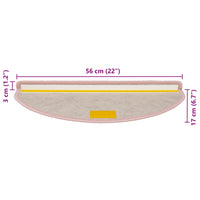 Tappeti Autoadesivi Scale Aspetto Sisal 15 pz 56x20 cm Rossi cod mxl 72573