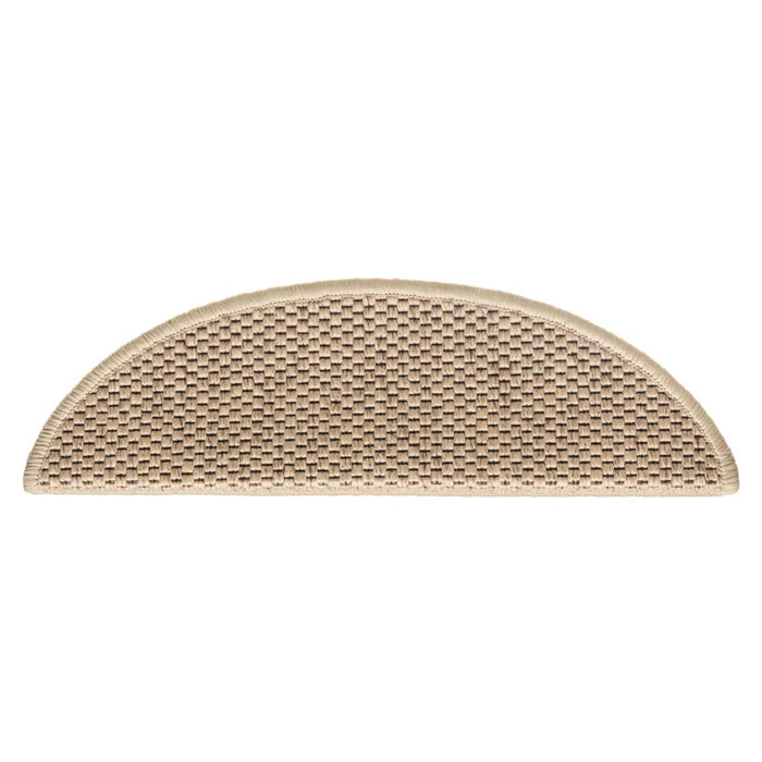 Tappeti Autoadesivi Scale Aspetto Sisal 15 pz 56x17x3 cm Sabbia 326867