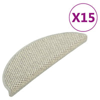 Tappeti Autoadesivi Scale Aspetto Sisal 15 pz 65x25cm Grigi cod mxl 69110