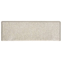 Tappeti Autoadesivi Scale Aspetto Sisal 15 pz 65x21x4 cm Beige 326882