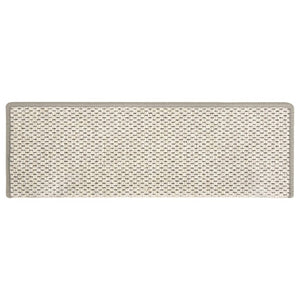 Tappeti Autoadesivi Scale Aspetto Sisal 15 pz 65x21x4 cm Beige 326882