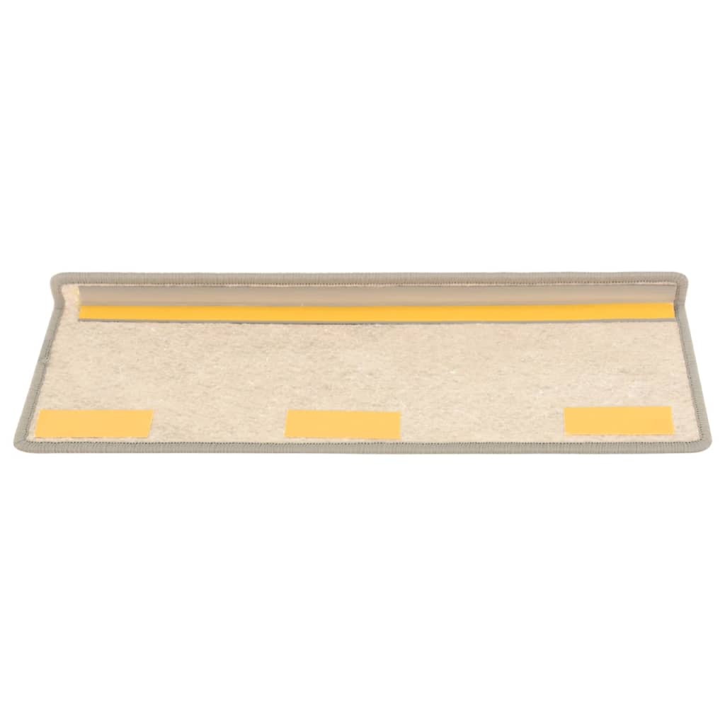 Tappeti Autoadesivi Scale Aspetto Sisal 15 pz 65x21x4 cm Beige 326882