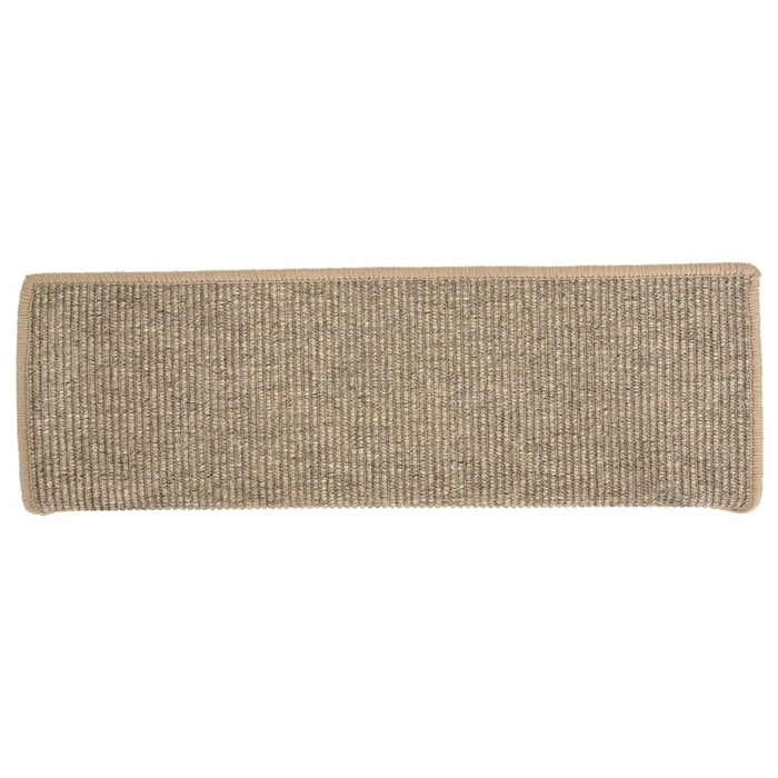 Tappetini Autoadesivi per Scale 15 pz Beige Scuro 65x25 cm cod mxl 76352