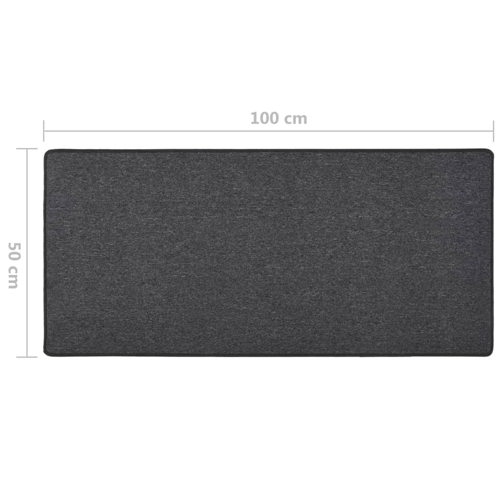 Tappeto Corsia Antracite 50x100 cm 326958