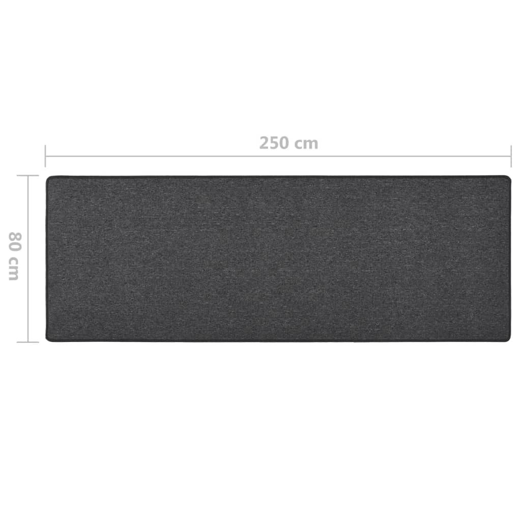 Tappeto Corsia Antracite 80x250 cm cod mxl 64648