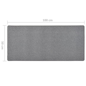 Tappeto Corsia Grigio Scuro 50x100 cm 326968