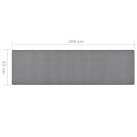 Tappeto Corsia Grigio Scuro 50x200 cm 326970