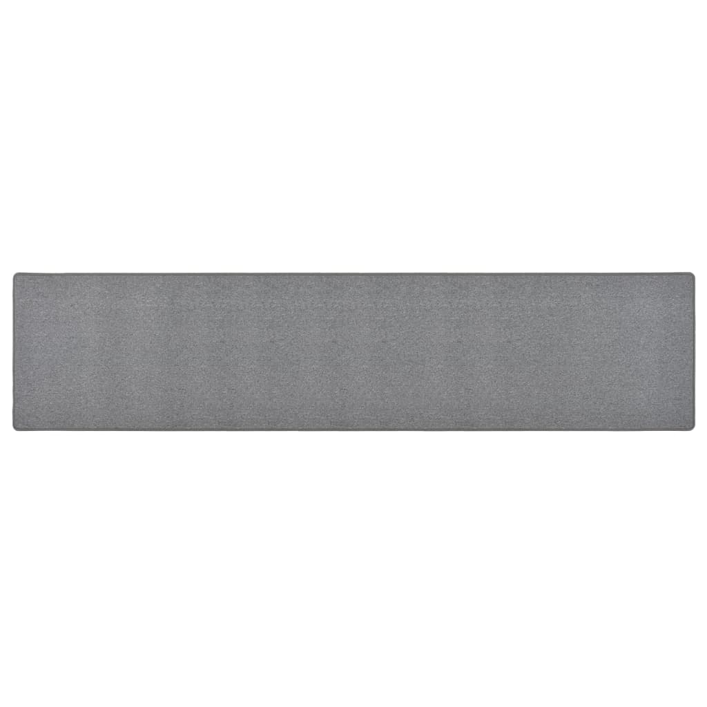 Tappeto Corsia Grigio Scuro 50x250 cm 326971