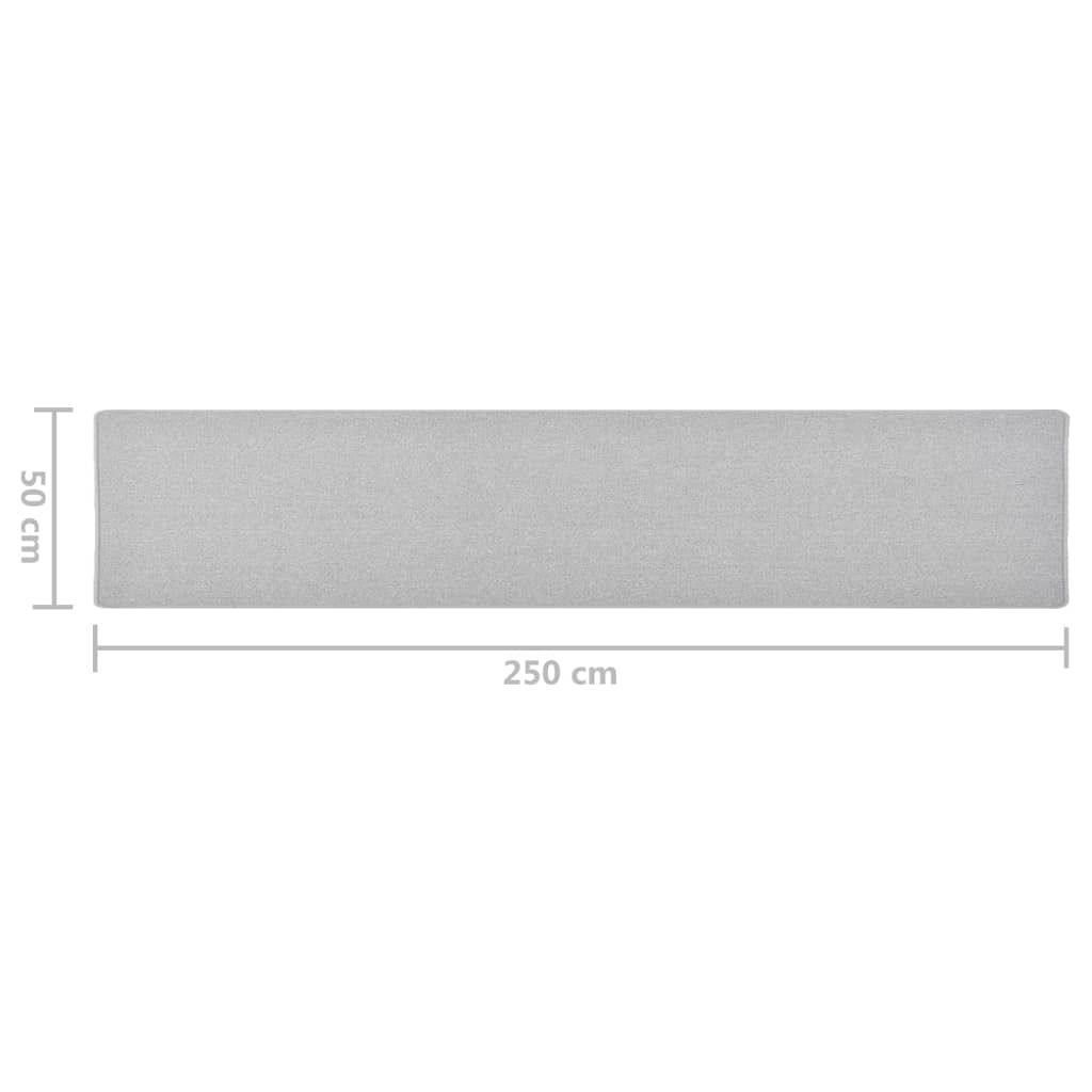 Tappeto Corsia Grigio Chiaro 50x250 cm cod mxl 77858