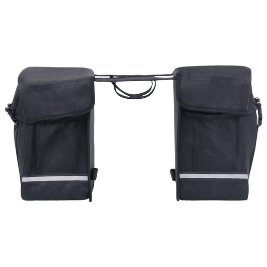 Borsa Doppia Bicicletta Impermeabile per Portapacchi 35 L Nero 93250