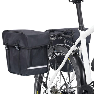 Borsa Doppia Bicicletta Impermeabile per Portapacchi 35 L Nero cod mxl 40908