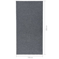 Tappeto Corsia Acchiappa Polvere 100x200 cm Grigio cod mxl 66684