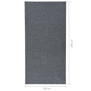 Tappeto Corsia Acchiappa Polvere 100x200 cm Grigio cod mxl 66684