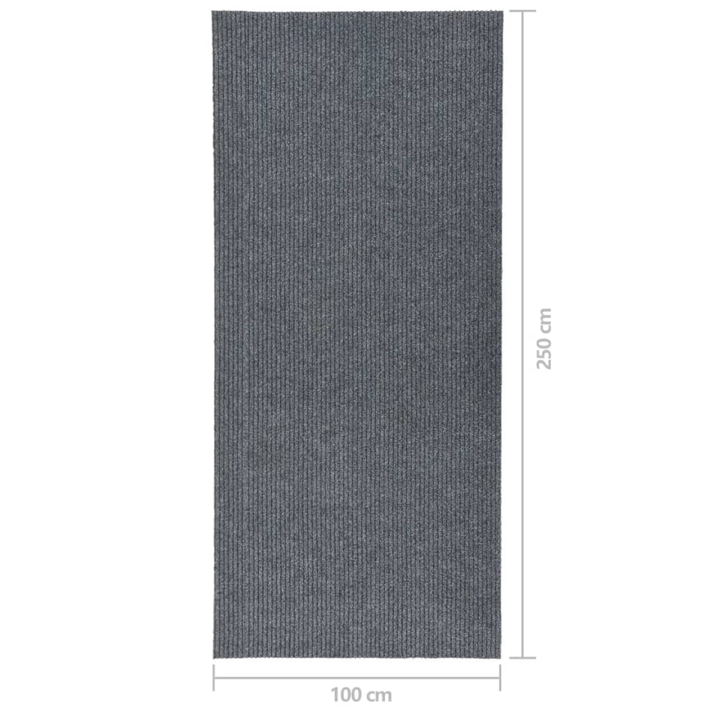 Tappeto Corsia Acchiappa Polvere 100x250 cm Grigio cod mxl 59017