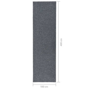 Tappeto Corsia Acchiappa Polvere 100x400 cm Grigio 327180