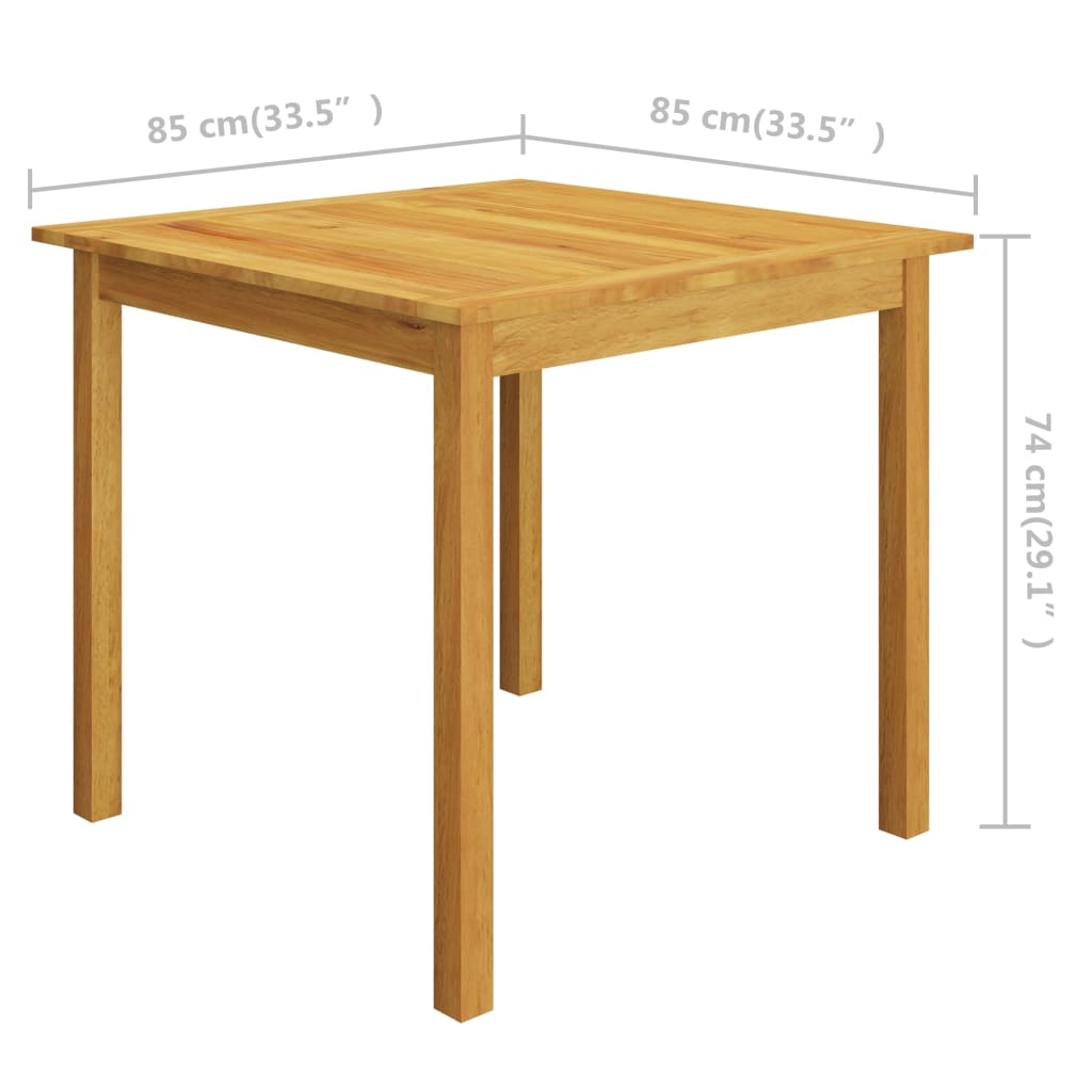 Set Mobili da Pranzo per Giardino 3 pz Grigio cod mxl 36110