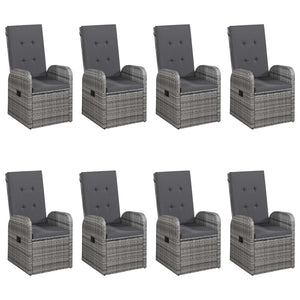 Set da Pranzo da Giardino 9 pz Grigio cod mxl 41636