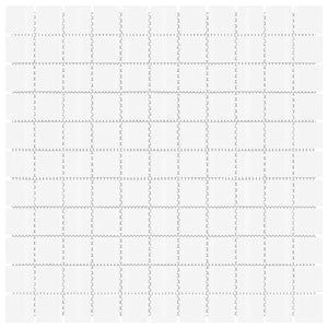 Piastrelle Mosaico 11 pz Bianco 30x30 cm in Vetro 327311