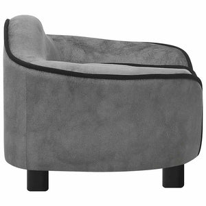 Divano per Cani Grigio 67x47x36 cm in Peluche 171084