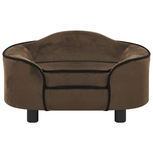 Divano per Cani Marrone 67x47x36 cm in Peluche 171085