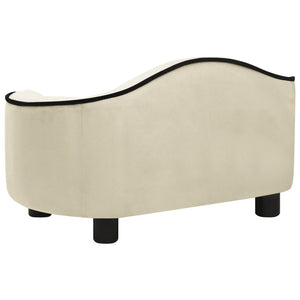 Divano per Cani Crema 67x47x36 cm in Peluche 171090