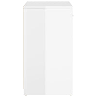 Panca Portascarpe Bianco Lucido 94,5x31x57 cm in Truciolato cod mxl 57845