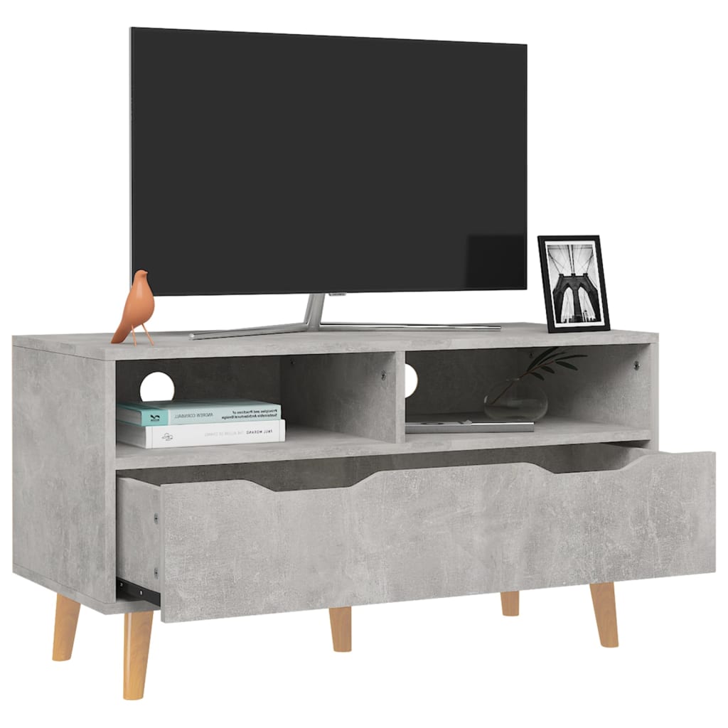 Mobile TV Grigio Cemento 90x40x48,5 cm in Truciolato