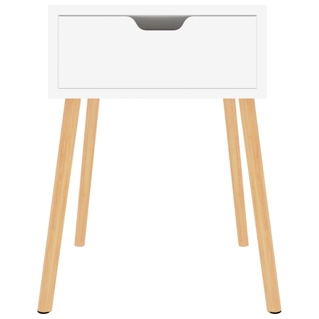 Comodino Bianco 40x40x56 cm in Legno Multistrato 326795