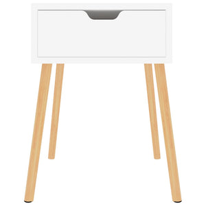 Comodino Bianco 40x40x56 cm in Legno Multistrato 326795