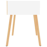 Comodino Bianco 40x40x56 cm in Legno Multistrato 326795