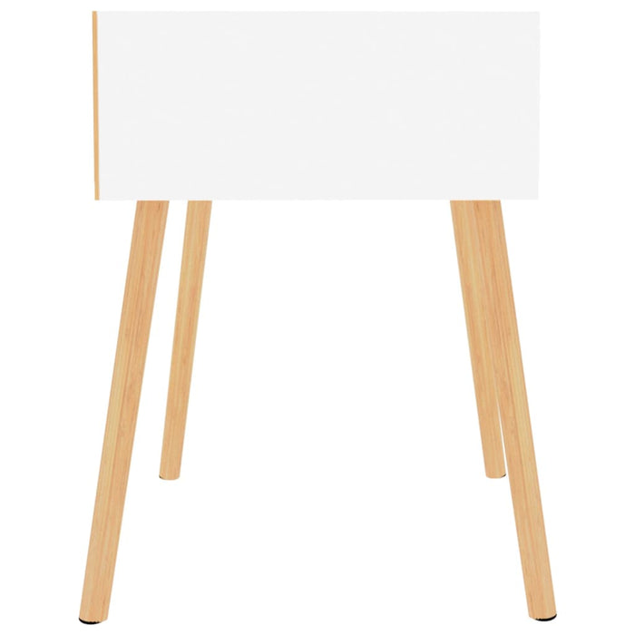 Comodino Bianco 40x40x56 cm in Legno Multistrato 326795