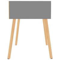 Comodino Grigio 40x40x56 cm in Legno Multistrato 326799