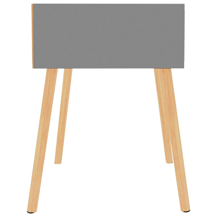 Comodino Grigio 40x40x56 cm in Legno Multistrato 326799