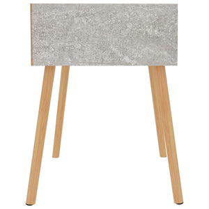 Comodini 2 pz Grigio Cemento 40x40x56 cm in Truciolato cod mxl 31263