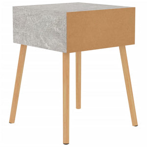 Comodini 2pz Grigio Cemento 40x40x56 cm in Legno Multistrato 326804