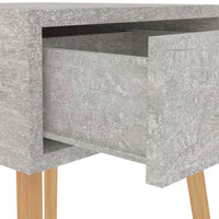 Comodini 2 pz Grigio Cemento 40x40x56 cm in Truciolato cod mxl 31263