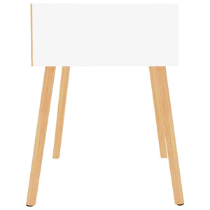 Comodini 2 pz Bianco Lucido 40x40x56 cm in Truciolato 326808