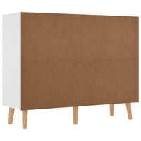 Credenza Bianca 90x30x72 cm in Legno Multistrato 326813