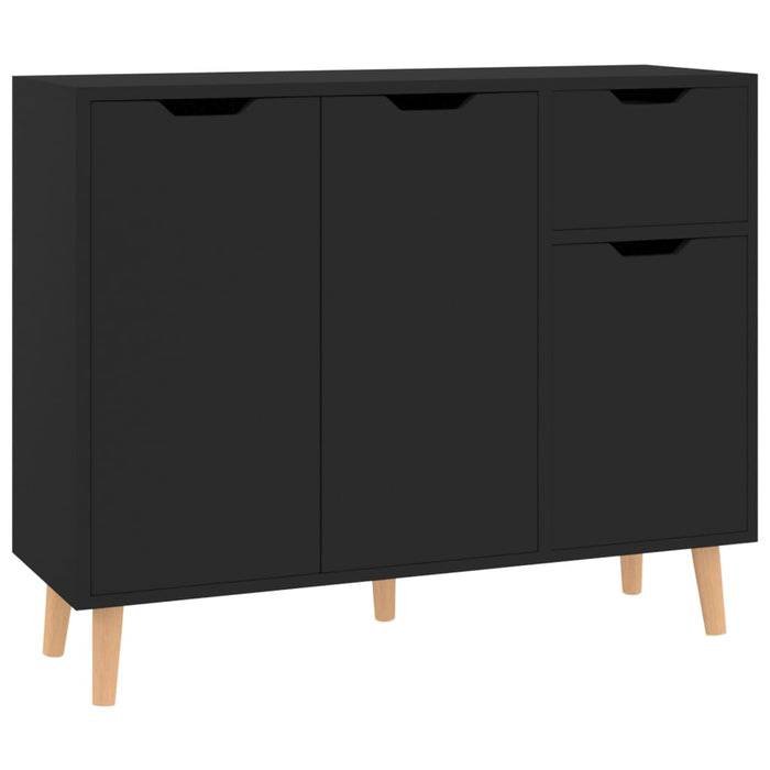 Credenza Nera 90x30x72 cm in Truciolato cod mxl 54861