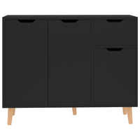 Credenza Nera 90x30x72 cm in Truciolato cod mxl 54861