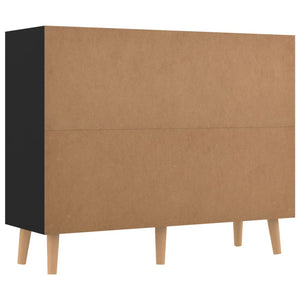 Credenza Nera 90x30x72 cm in Truciolato cod mxl 54861